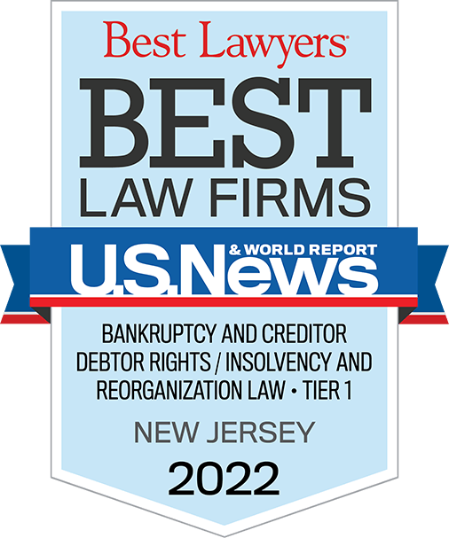 Best Lawyers Best Law Firms - Bankruptcy and Creditor Debtor Rights - Tier 1 - New Jersey 2022 Badge